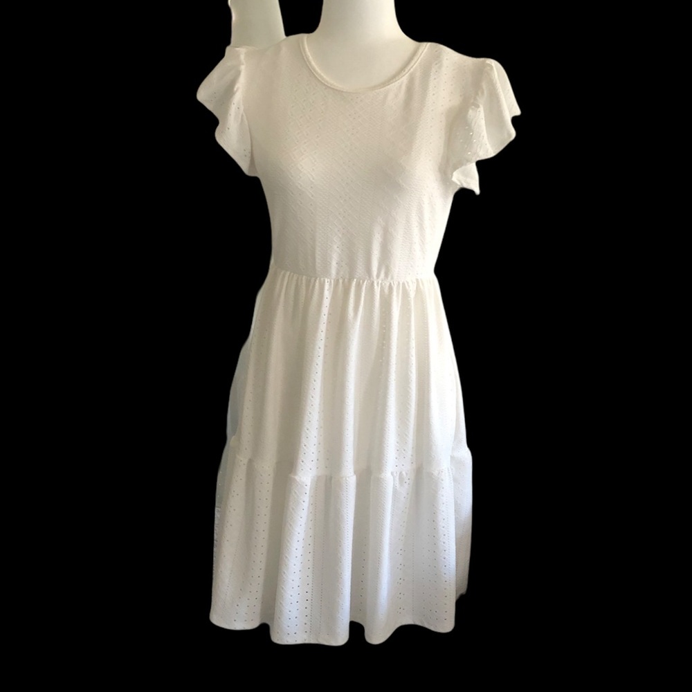 Simple white dress